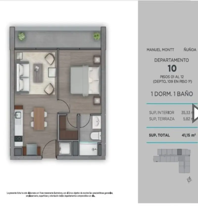 Departamento en Venta en Ñuñoa, Manuel Montt 2515, foto 4 de 12